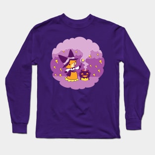 Halloween Fox Witch Summoning Candy Long Sleeve T-Shirt